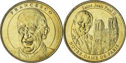 World Coins - France, Token, Touristic token, Notre dame de Paris - Jean Paul et Francesco