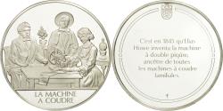 World Coins - France, Medal, La machine à coudre, Sciences & Technologies, , Silver