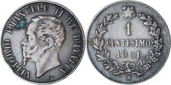 World Coins - Coin, Italy, Centesimo, 1861, Milan, , Bronze, KM:1.1