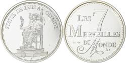 World Coins - France, Medal, 7 Merveilles du Monde, Statue de Zeus Olympie, Silver,