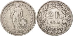World Coins - Coin, Switzerland, 2 Francs, 1894, Bern, , Silver, KM:21