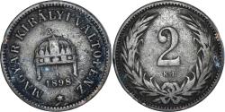 World Coins - Coin, Hungary, 2 Filler, 1898
