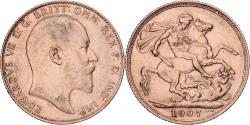 World Coins - United Kingdom, Edward VII, Sovereign, 1907, British Royal Mint, Gold