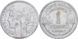 World Coins - France, Franc, Morlon, 1944, Castelsarrasin, Aluminum, , KM:885a.3