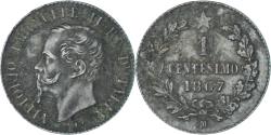 World Coins - Coin, Italy, Vittorio Emanuele II, Centesimo, 1867, Milan, , Copper