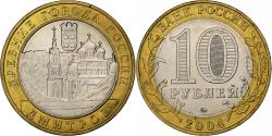 World Coins - Russia, 10 Roubles, 2004, Moscow, Bi-Metallic, , KM:825