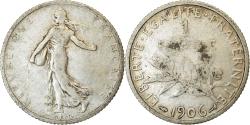 World Coins - Coin, France, Semeuse, Franc, 1906, Paris, , Silver, KM:844.1