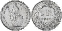 World Coins - Coin, Switzerland, Franc, 1968, Bern, , Copper-nickel, KM:24a.1