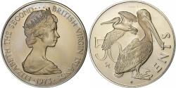 World Coins - BRITISH VIRGIN ISLANDS, Elizabeth II, 50 Cents, 1973, Franklin Mint