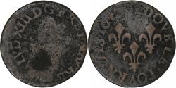 World Coins - France, Louis XIII, Double Tournois, Copper,