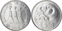 World Coins - Coin, San Marino, 100 Lire, 1975, Rome, , Steel, KM:46