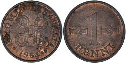 World Coins - Coin, Finland, Penni, 1964