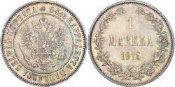 World Coins - Coin, Finland, Nicholas II, Markka, 1915, Helsinki, , Silver, KM:3.2