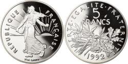 World Coins - Coin, France, Semeuse, 5 Francs, 1992, Paris, BE, , Nickel Clad
