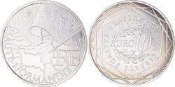 World Coins - France, 10 Euro, Haute Normandie, 2010, Paris, , Silver, KM:1656