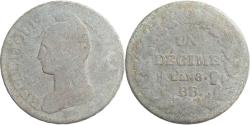 World Coins - Coin, France, Dupré, Decime, AN 8, Strasbourg, , Copper, Gadoury:187a
