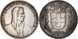 World Coins - Switzerland, 5 Francs, 1925, Bern, Silver, , KM:38