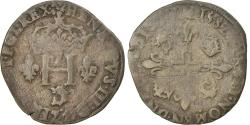 World Coins - Coin, France, Henri III, Double Sol du Dauphiné, 1582, Grenoble,