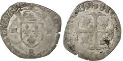 World Coins - Coin, France, Douzain with 2H, 1594, Saint André Villeneuve Les Avignon