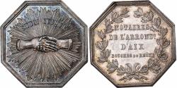 World Coins - France, Token, Notaires de l'Arrondissement d'Aix, Bouches du Rhône, Silver