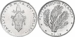 World Coins - Vatican, Paul VI, 1 Lire, 1976 (Anno XIV), Rome, Aluminum, , KM:116