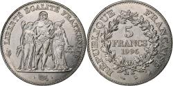 World Coins - France, 5 Francs, Hercule, 1996, MDP, Nickel Clad Copper-Nickel,