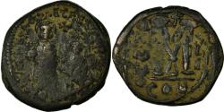 Ancient Coins - Coin, Heraclius 610-641, Follis, Constantinople, , Copper, Sear:805