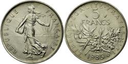 World Coins - Coin, France, Semeuse, 5 Francs, 1985, , Nickel Clad Copper-Nickel