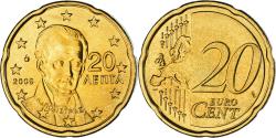 World Coins - Greece, 20 Euro Cent, 2009, Athens, , Brass, KM:212