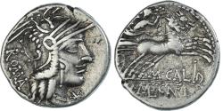 Ancient Coins - Caecilia, Fulvia, Calidia, Denarius, 117-116 BC, Rome, Silver,