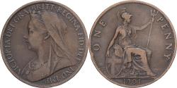 World Coins - United Kingdom, Victoria, Penny, 1901, London, Bronze, , KM:790