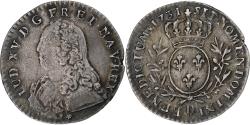 World Coins - France, Louis XV, 1/10 Écu aux branches d'olivier, 1731, Lyon, Silver