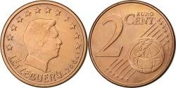 World Coins - Luxembourg, 2 Euro Cent, 2004, Utrecht, Copper Plated Steel,