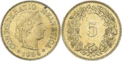 World Coins - Coin, Switzerland, 5 Rappen, 1994