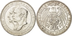 World Coins - German States, PRUSSIA, Wilhelm II, 3 Mark, 1911, Berlin, , KM:531