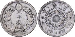 World Coins - Japan, Meiji, 20 Sen, Yr.39(1906), Silver,