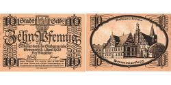 World Coins - Germany, Sommerfeld, 10 Pfennig, 1920-04-01, AU(55-58)