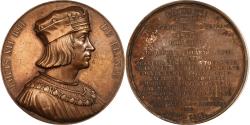 World Coins - France, Medal, Les Rois de France, Louis XII, 1836, Bronze, Caqué,