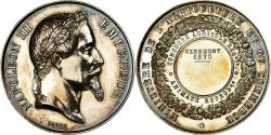 World Coins - France, Medal, Napoléon III, Concours Agricole Régional, Clermont, 1870