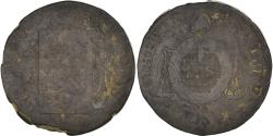 World Coins - Coin, France, Sol aux balances françoise, Sol, 1793, Nantes, , Bronze