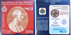World Coins - San Marino, 2 Euro, Bartolomeo Borghesi, 2004, Rome, FDC, , Bi-Metallic