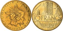 World Coins - Coin, France, Mathieu, 10 Francs, 1987, FDC, , Nickel-brass, KM:940