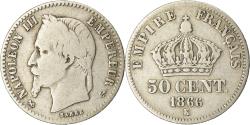 World Coins - Coin, France, Napoleon III, Napoléon III, 50 Centimes, 1866, Bordeaux