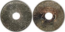 World Coins - Morocco, 25 Centimes, 1921, Copper-nickel,