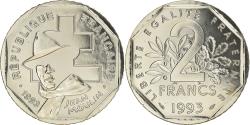 World Coins - Coin, France, Jean Moulin, 2 Francs, 1993, ESSAI, , Nickel, Gadoury:548