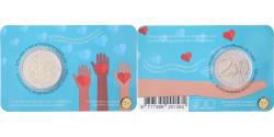 World Coins - Belgium, 2 Euro, Covid Pandemie, Coin card, 2022, Bi-Metallic,