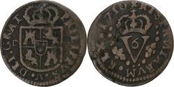 World Coins - Kingdom of Valencia, Philip V, Seiseno, 1710, Valence, Copper, , KM:248
