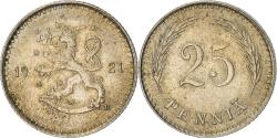 World Coins - Coin, Finland, 25 Penniä, 1921, , Copper-nickel, KM:25