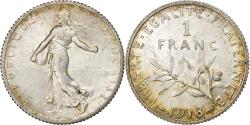 World Coins - France, Franc, Semeuse, 1918, Paris, Silver, , Gadoury:467, KM:844.1
