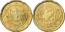 World Coins - Slovakia, 20 Euro Cent, 2009, Kremnica, Nordic gold,